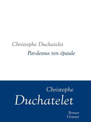 cover image of Par-dessus ton épaule